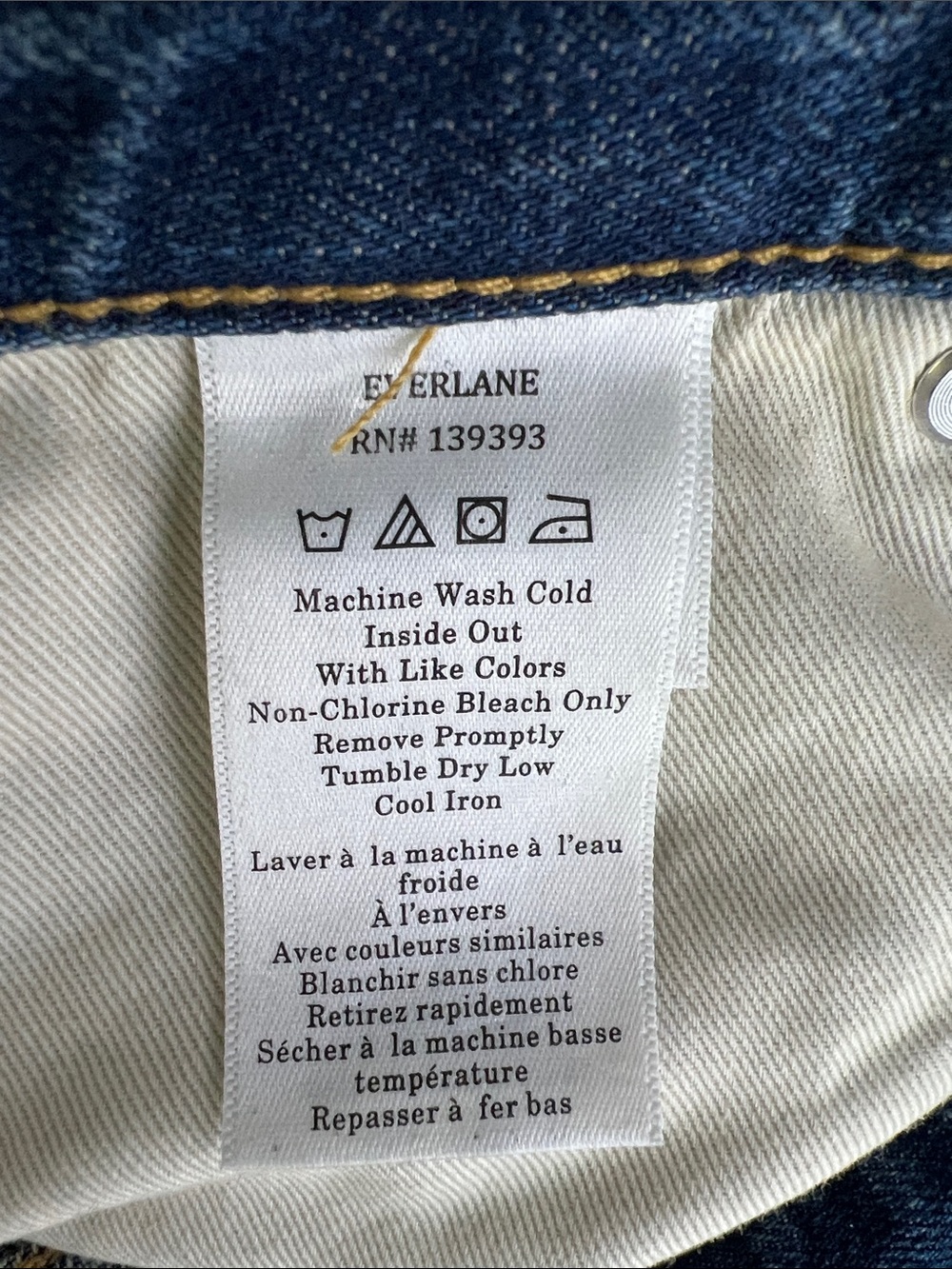New Everlane THE OG BAGGY JEAN in Ricky Size 28 - Picture 7 of 12